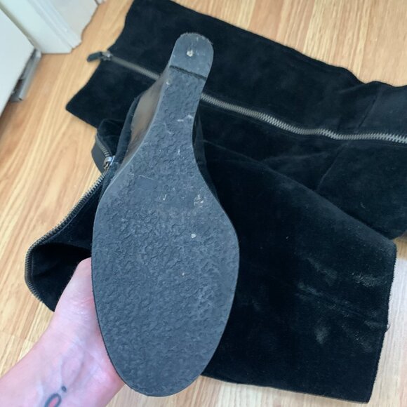 Franco Sarto Suede Knee-high Boots - Picture 4 of 4